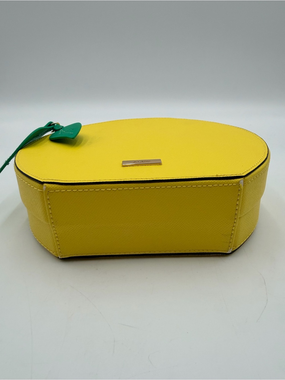 Yellow Lemon Slice Aldo Rhinestone Novelty Top-Handle Bag with Crossbody Strap - Picture 13 of 15
